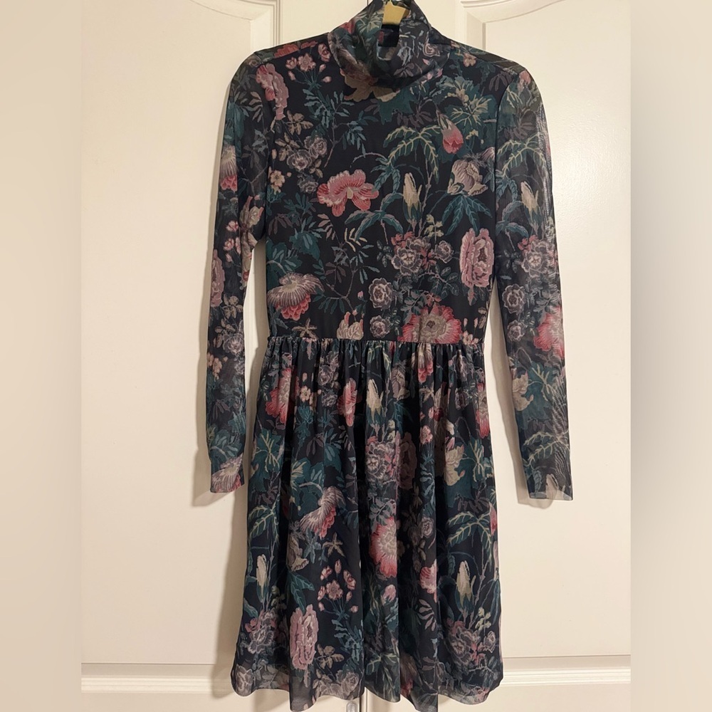 Rebecca Taylor La Vie Mesh Floral Dress - Picture 2 of 5